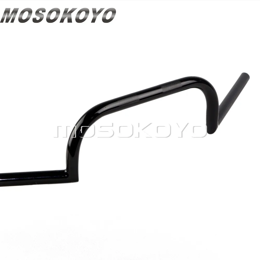 Черный хром " Руль трекер Drag 25 мм ручка бар для Harley Кафе Racer Cruiser