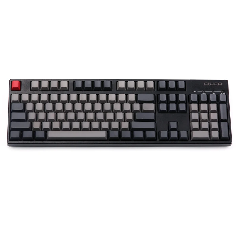 Пустые цветные pbt колпачки для ключей oem Вишневый профиль красный esc 108 клавиш usb