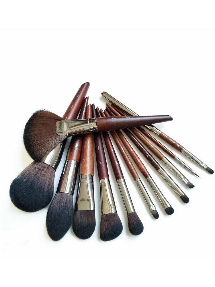 High quality cosmetic brush suit Fan Brush Large Concealer Brush Small Stipple Foundation Brush Professional makeup tool