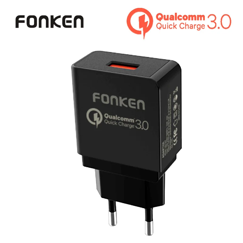 FONKEN USB зарядное устройство Быстрая зарядка 3,0 быстрое зарядное устройство для телефона QC3.0 QC2.0 FCP USB адаптер Зарядка для банк питания для мобильного телефона зарядное устройство