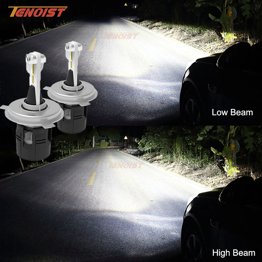 

TENOIST B6 H1 H3 H4 H7 H8 H9 H11 9004 9005 9006 48W 7200LM 6000K LED Headlight Bulbs For Car SUV Truck BUS 12V 24V