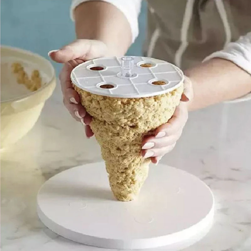 White 3 Layer Cake Frame Structure Tool Set Spherical Kit multi-layer Rack Baking Tools | Дом и сад