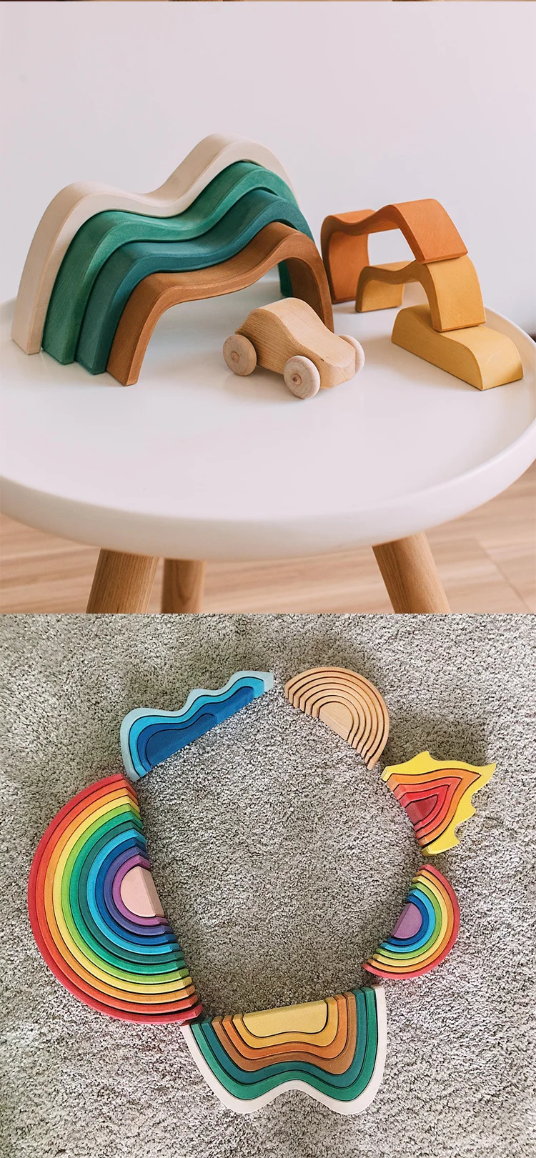 BBK kids деревянное украшение для дома взрослых строительные блоки игрушки для холмистой деревянной головоломки Детская игрушка для мальчиков и девочек