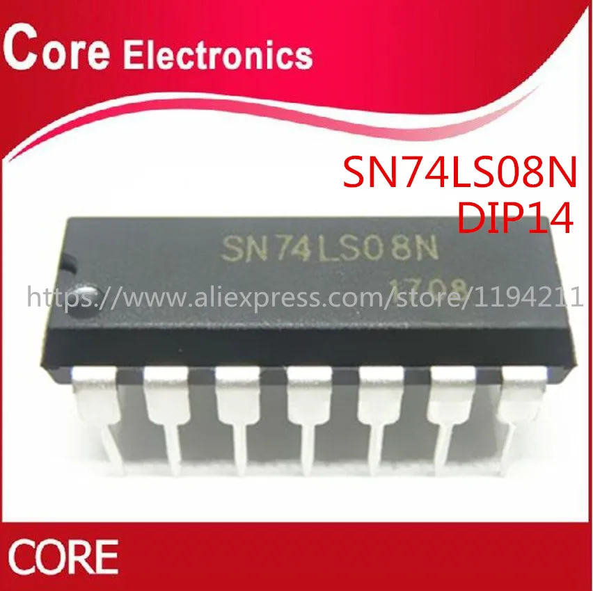 50 шт. SN74LS08N DIP14 SN74LS08 Новый|Интегральные схемы| |