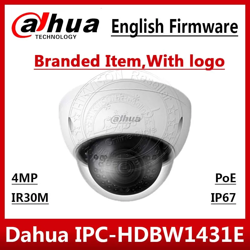 Камера видеонаблюдения Dahua 4 МП POE стандарта H.265 и H.264 WDR IP67 IVS Max IR30m для сетевого