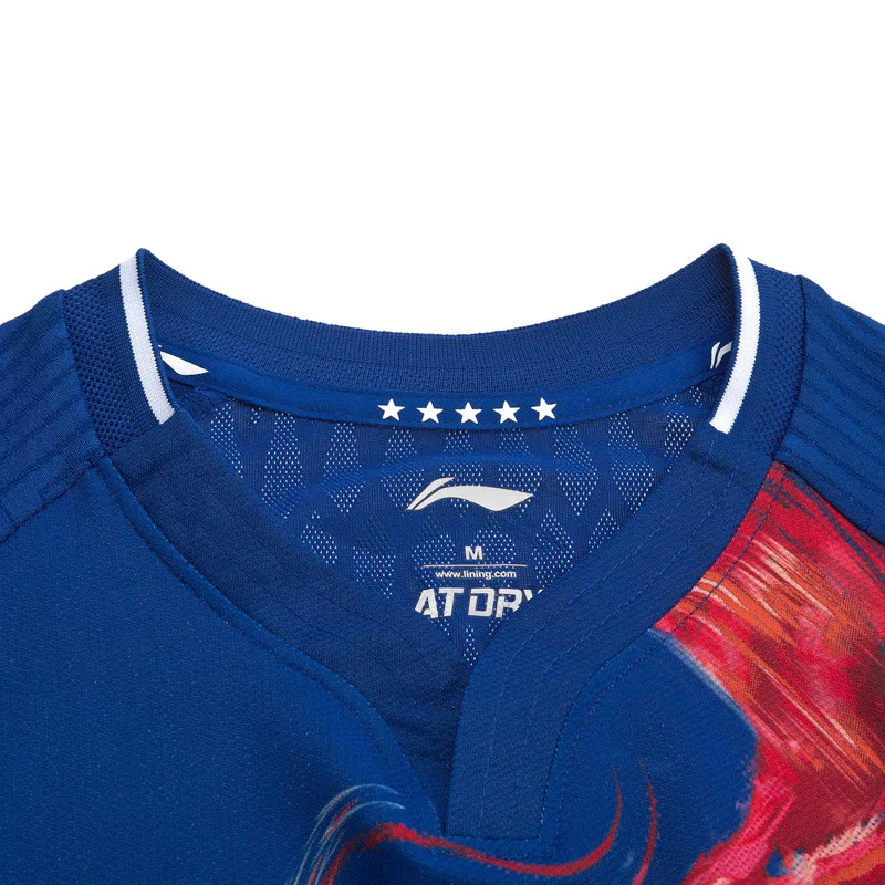 Li Ning/женские футболки для соревнований по настольному теннису с сухой подкладкой