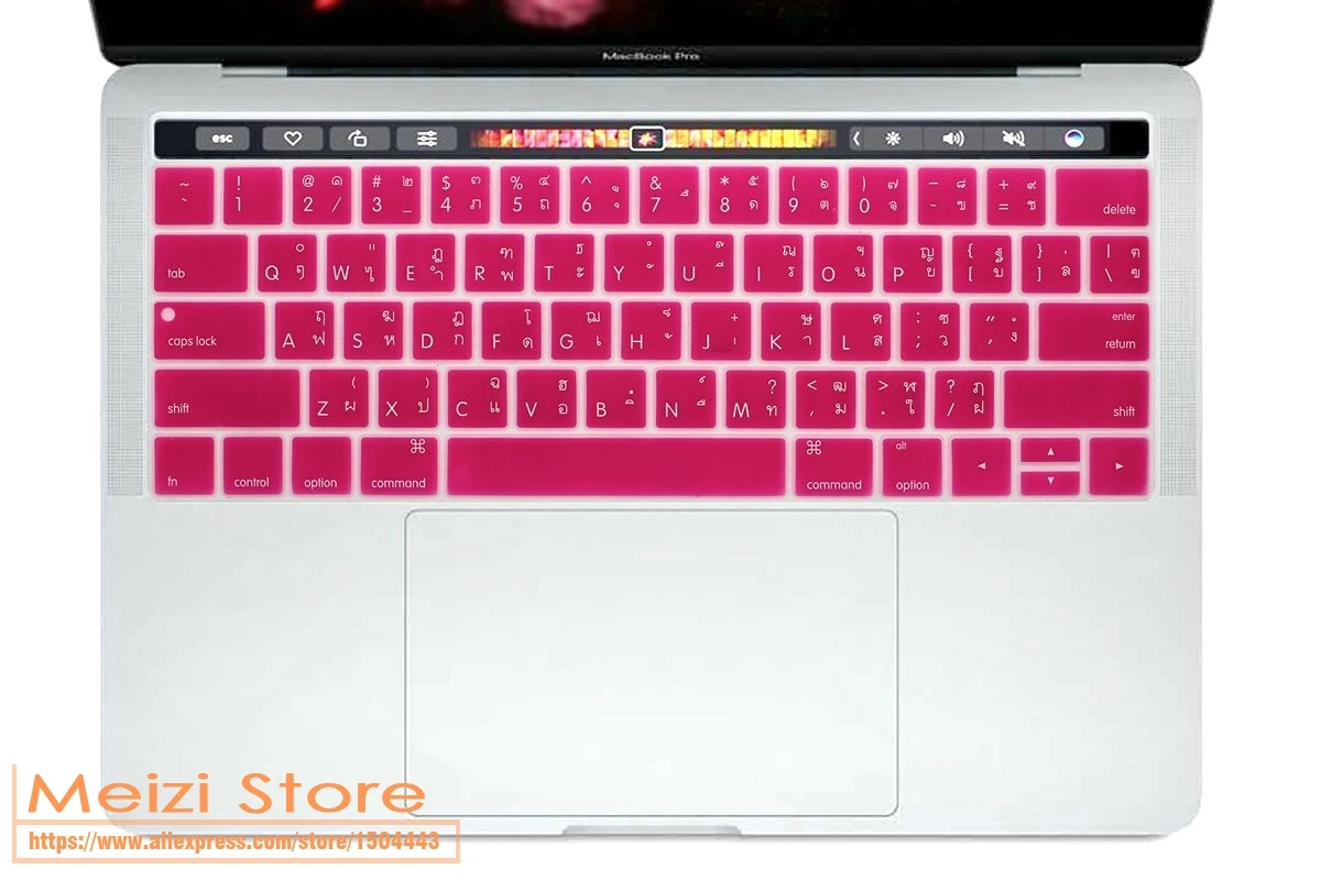 Силиконовый защитный чехол для клавиатуры из тайского языка Macbook Pro 13 15 с