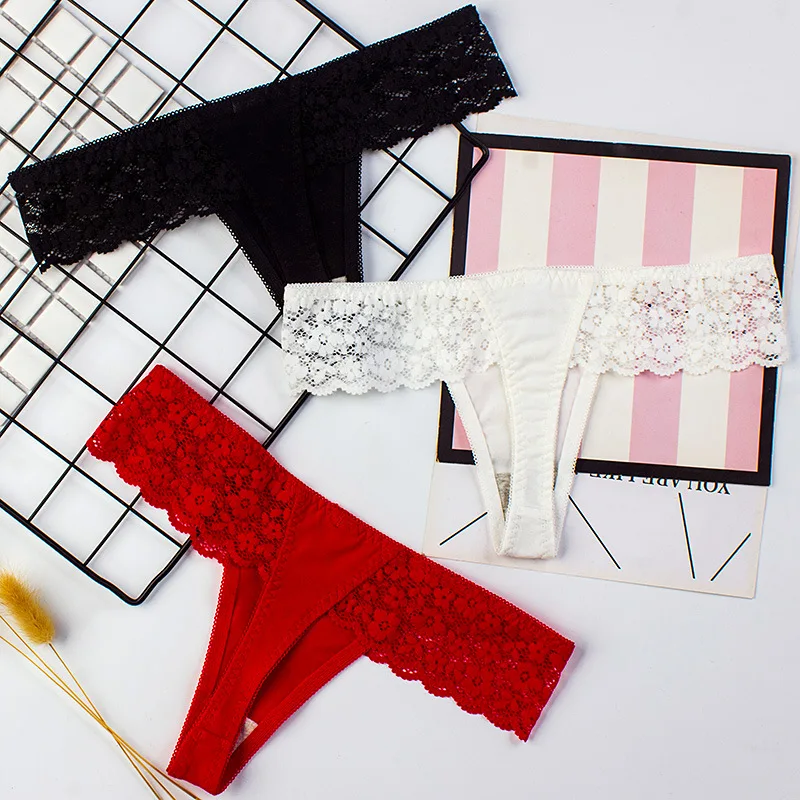 

SP&CITY Lace Women Thong Underwear Cotton Fashion Sexy Transparent Panties String Female Briefs LingerieErotique Tangas Mujer