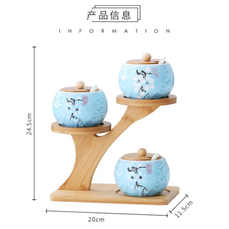 Креативный простой керамический горшок для приправ домашний масла и соли