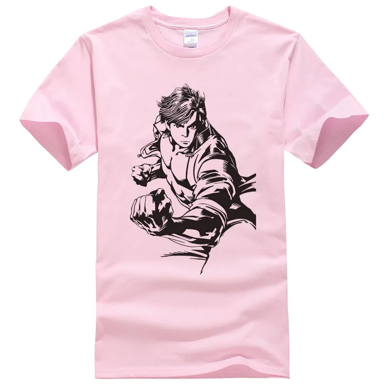 2017 летняя хлопковая Футболка с принтом короля бойцов грейфера Мужская крутая