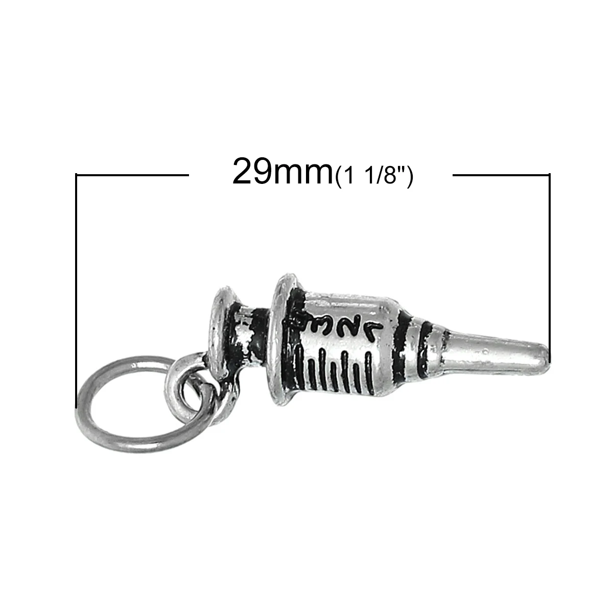DoreenBeads подвески из цинкового металлического сплава серебряного цвета 29 мм (1 1/8