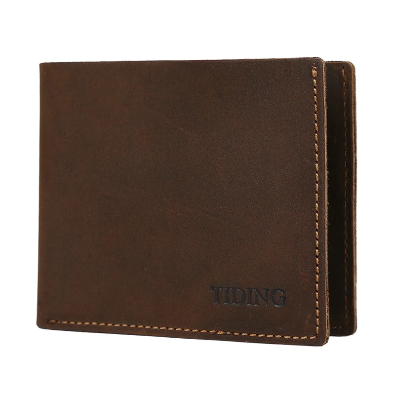 Tiding Leather Money Clip Men Retro Purse Top Quality Soft Front Pocket Wallet 4095 | Clips