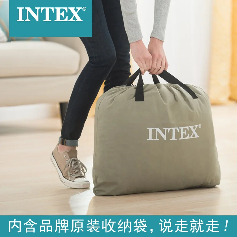 INTEX 64136 двойной человек использовать 152*203*43 см Встроенный Электрический насос надувной матрас надувная кровать коврик для кемпинга