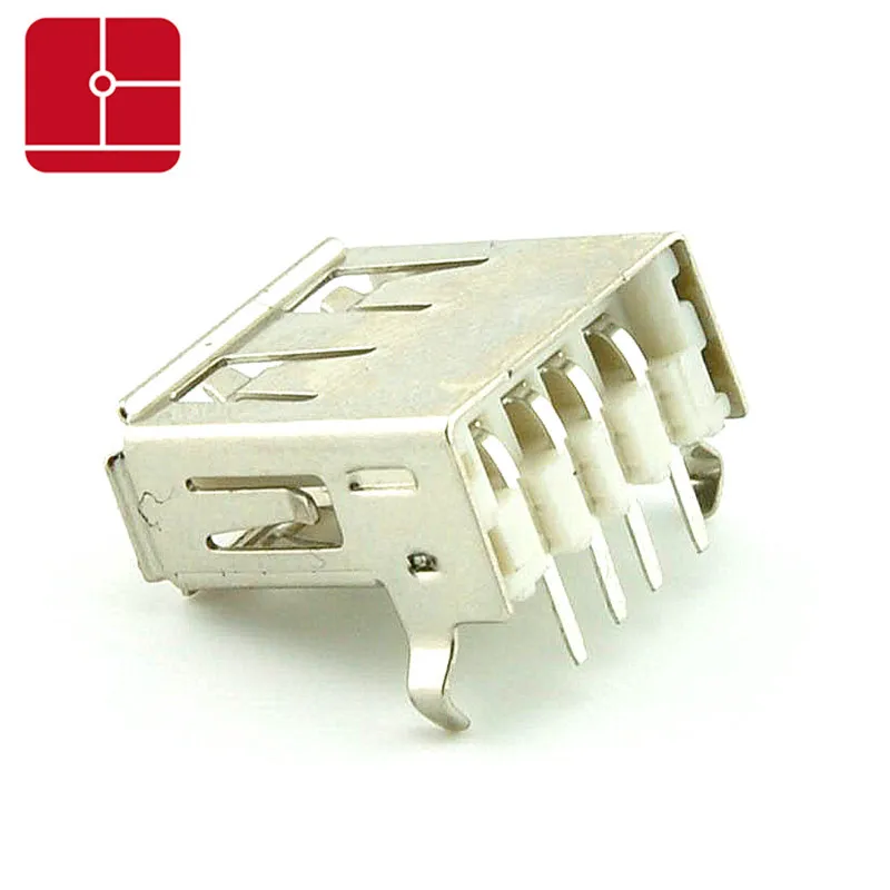 

USB Connector 50PCS USB socket curved needle (90 - degree bend foot)
