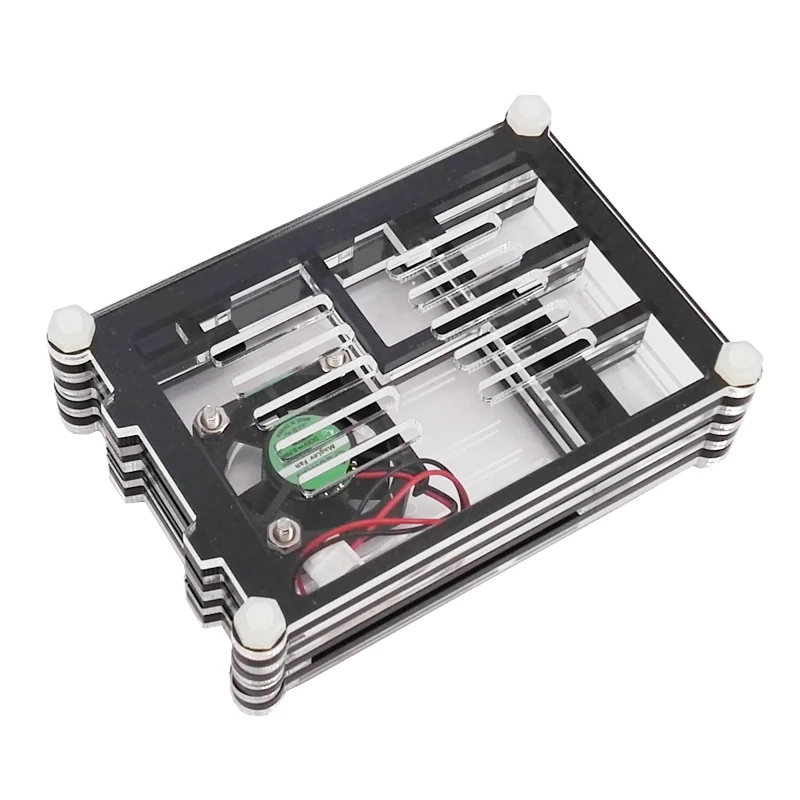 RASPBERRY PI 3B + коробка Чехол черный и прозрачный с вентилятором | Компьютеры офис