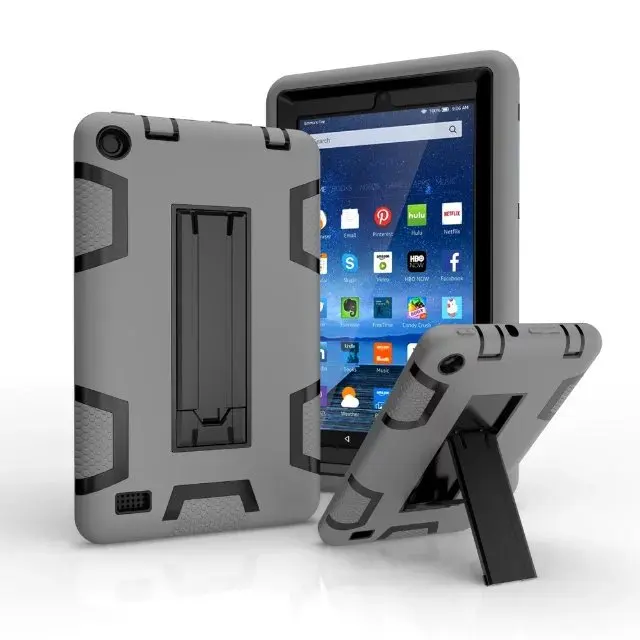 Чехол для Amazon Kindle Fire 7 2015 ударопрочный Ударопрочный силиконовый + PC армированный