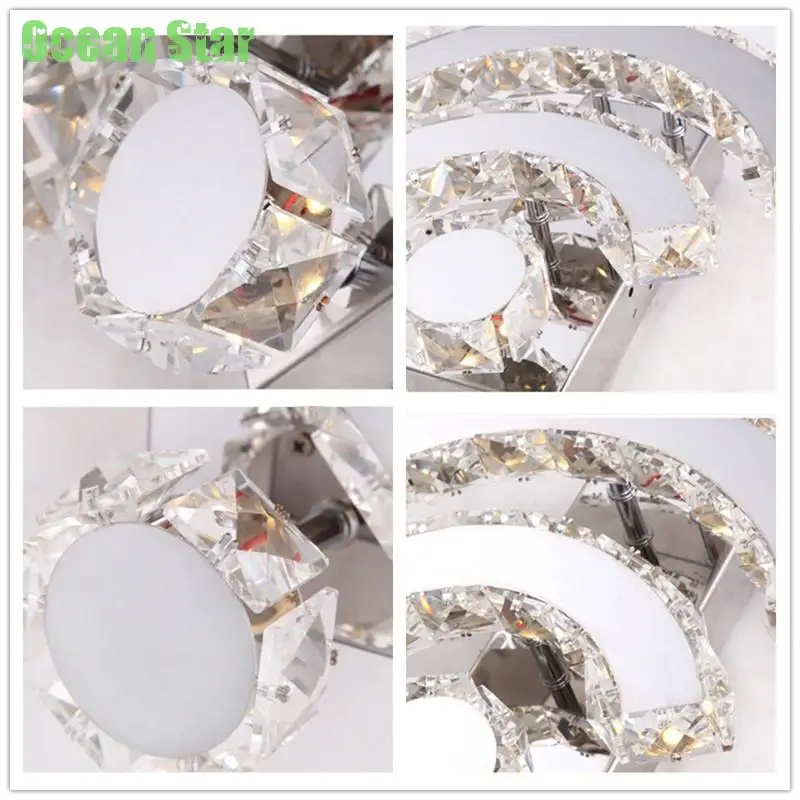 12 Вт современный настенный светильник Хрустальный стиль настенные светильники