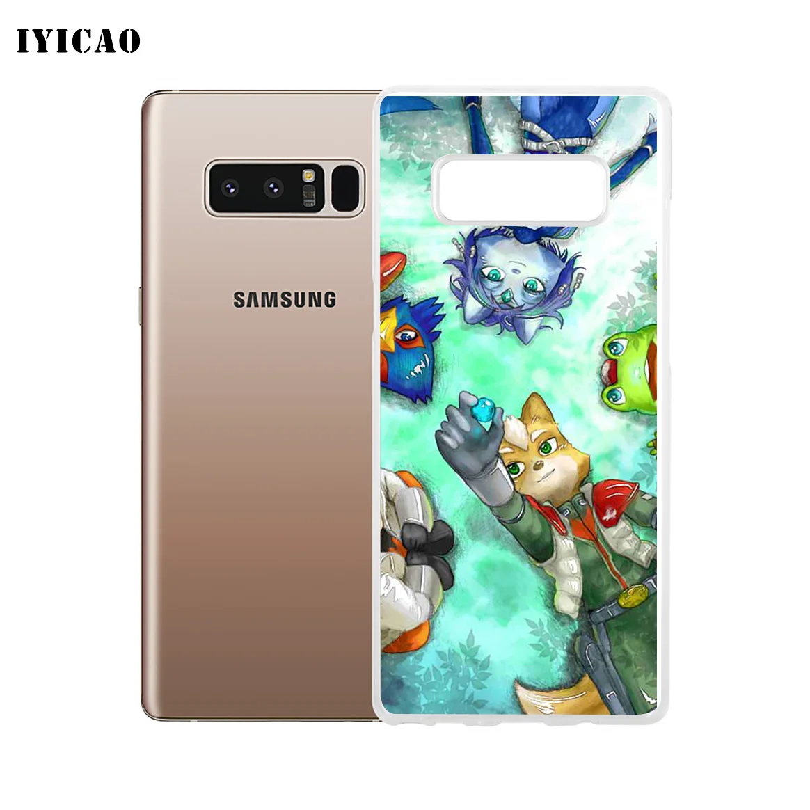 IYICAO мультяшный Мягкий силиконовый чехол со звездой лисой для Samsung A5 A6 Plus A7 A8 A9 J3 J5 J7