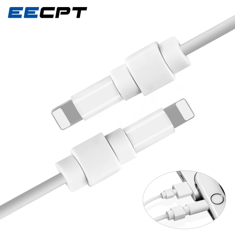 EECPT кабель протектор для Apple iPhone X 8 USB зарядное устройство для сматывания кабеля передачи данных Шнур заставка чехол Защита наушников