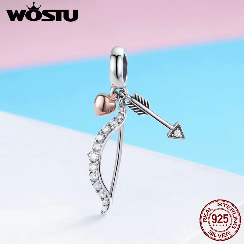 Женский классический браслет WOSTU ювелирное изделие из стерлингового серебра 925