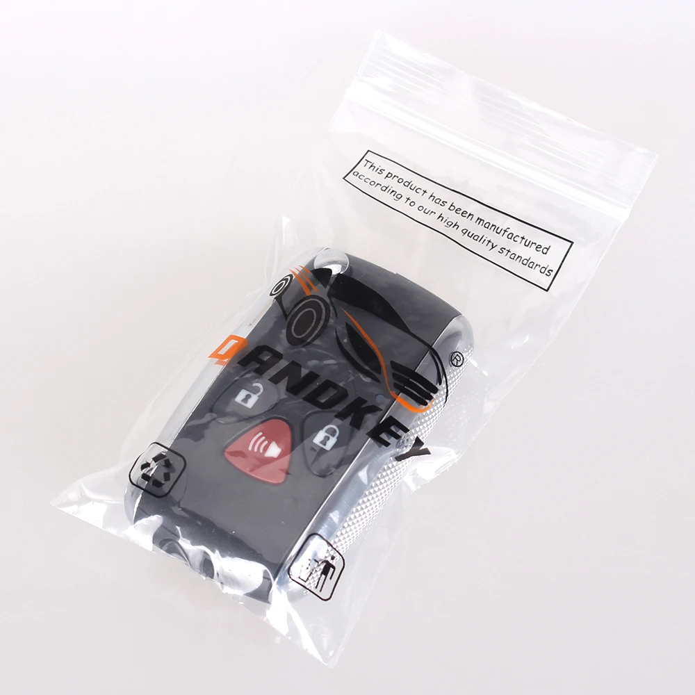 DANDKEY замена 3 кнопки дистанционного ключа оболочки чехол для Toyota Corolla RAV4 с Uncut Toy43