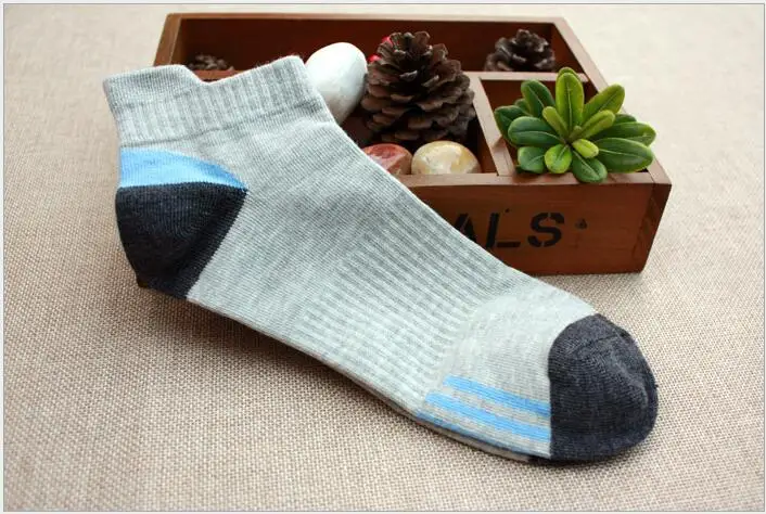 5 пары/компл. носки мужские спортивные дышащие хлопковые короткие повседневные