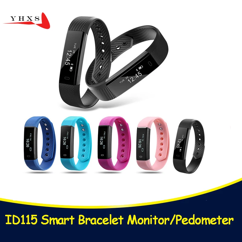 

Smart Bracelet Fitness Tracker Step Counter Activity Monitor Band Alarm Clock Vibration Wristband for Iphone PK Fitbits Mi Band