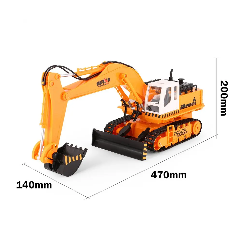 HUINA TOYS 1310 1/16 11CH RC Excavator Truck Engineering Construction Car Remote Control Vehicle with 680 rotation Light |