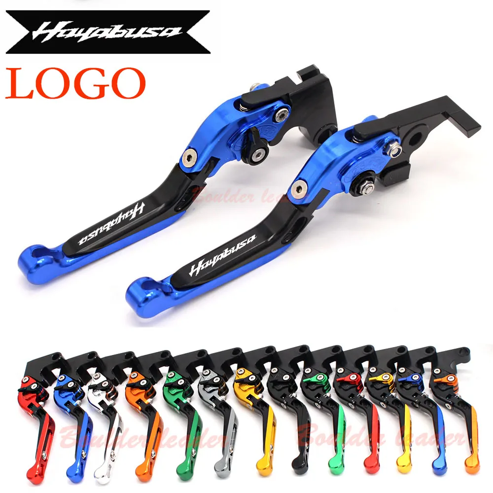Черные + синие 13 цветов рычаги тормозной муфты мотоцикла для SUZUKI HAYABUSA/GSXR1300 2008 2009