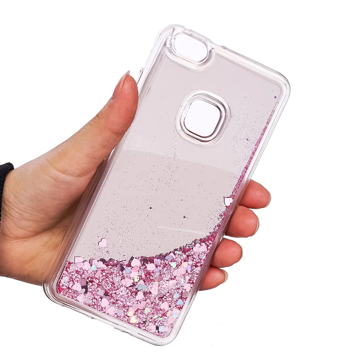 Fitted Case For Huawei P10 P 10 Lite WAS-LX2J WAS-LX2 WAS-LX1 Bumper Quicksand Mobile Phone Silikon TPU Cover Mirror Coque |