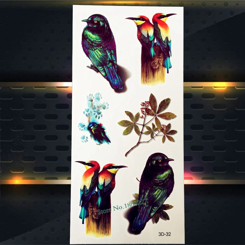 3D кружева бабочки Водонепроницаемый Временные татуировки стикер s дети флэш тату