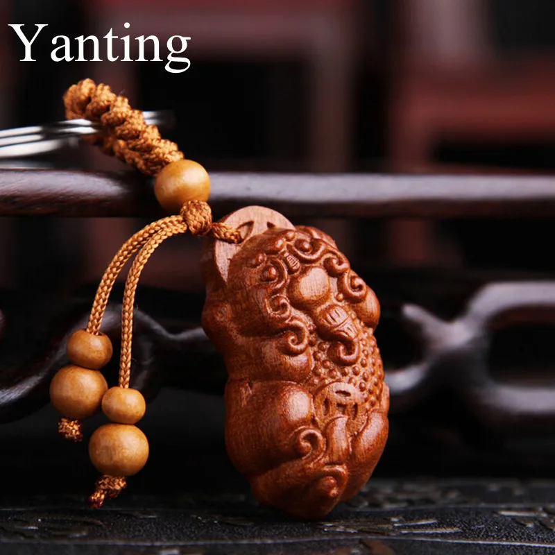 Деревянные брелки Yanting PIXIU брелок подвеска рождественские подарки для мужчин