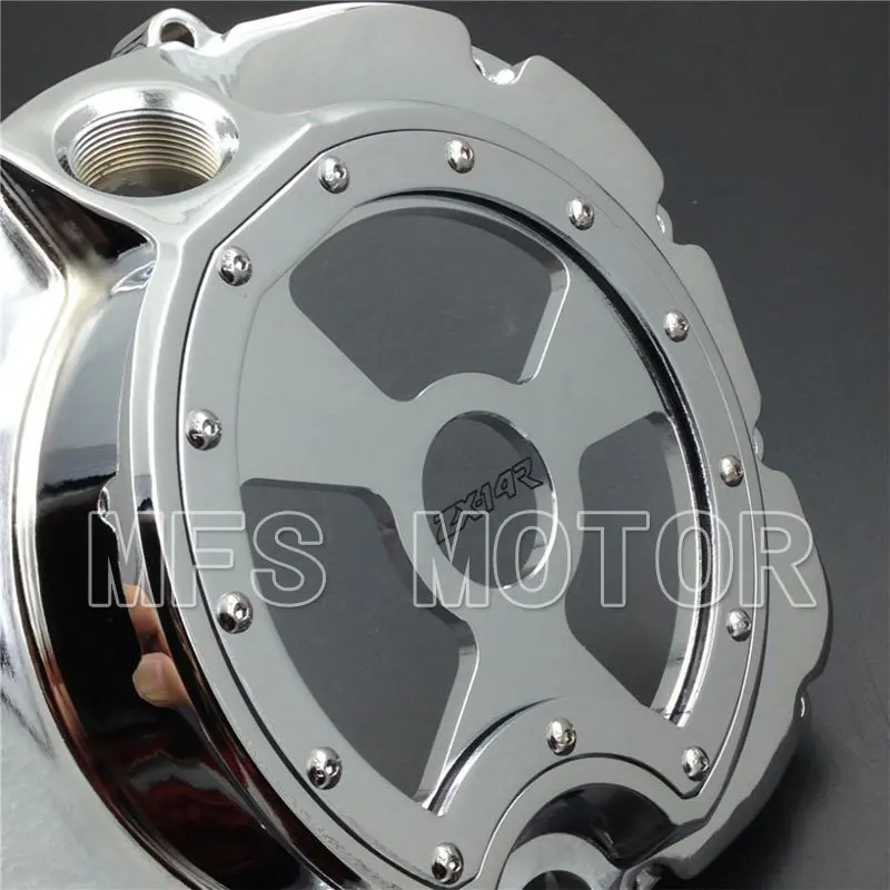

Motorcycle Part Right Engine Clutch cover see through For Kawasaki ZX14R ZZR1400 2006 2007 2008 2009 2010 2011 2012 2013 Chrome