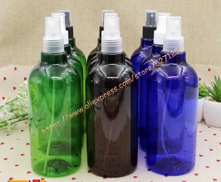 500ml Inclined Shoulder PET Bottle With White/Clear/Black Plastic Sprayer.Mist Bottle. Travel Refillable Perfume Container | Красота и