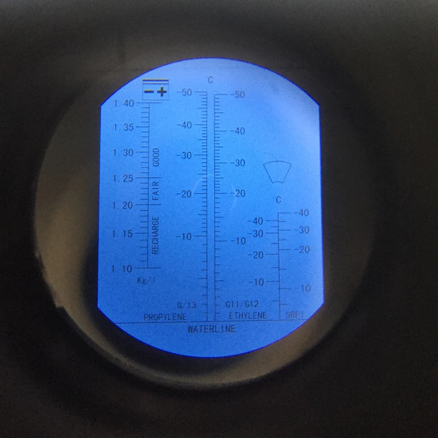Автомобильный Ручной тестер Хладагента Для антифриза рефрактометр для батареи