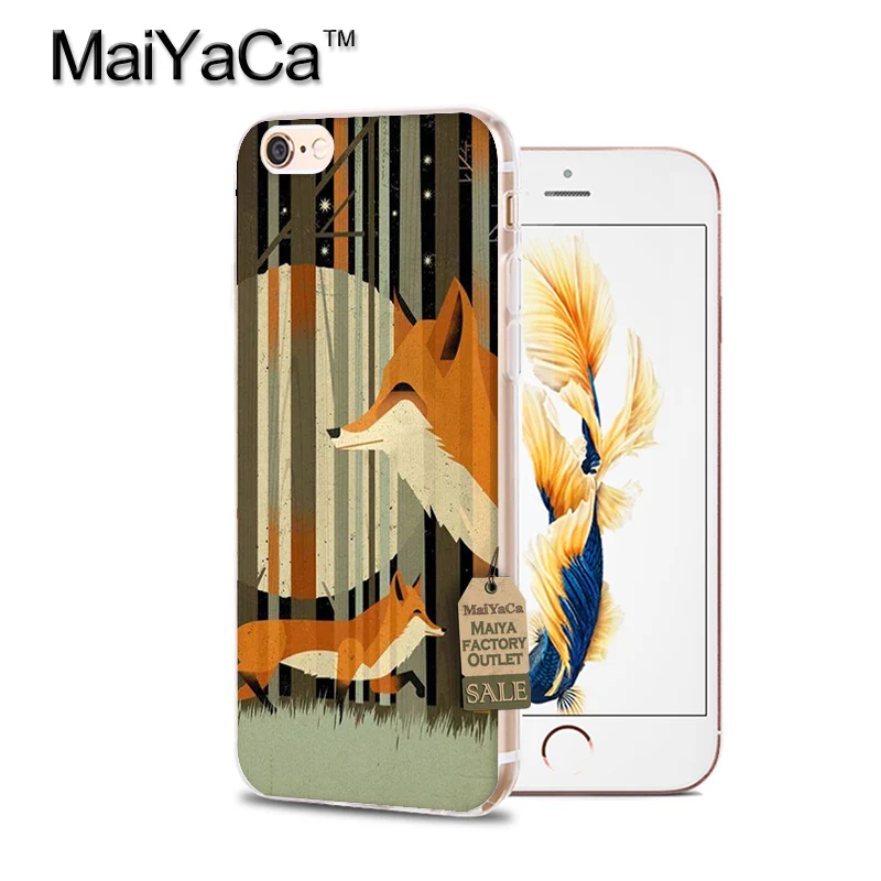 Чехол MaiYaCa для iphone 7 6 X, милый чехол с лисой на осень, Лесной чехол для телефона iphone 11 Pro Max XS XR 6 6s 7 7plus