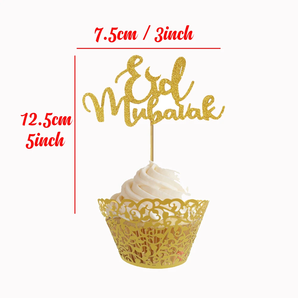 200 шт. топпер для капкейков eid mubarak украшения украшение мусульманских религиозных