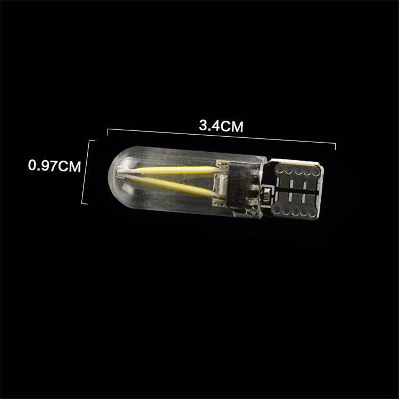 2 шт. лампочки для автомобилей новый/автомобиль T10 LED W5W ширина лампы COB нити