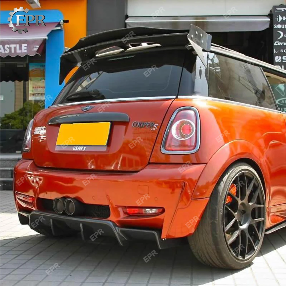 Для Mini Cooper S R56(06-13) углеродное волокно AG Стиль задний спойлер(только) тюнинг часть для отделки мини S R56 крыши углерода крыло для губ, комплект из 4 предметов