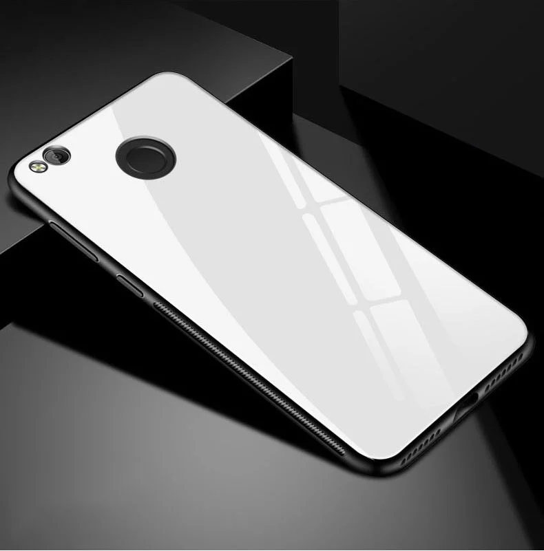 Для Xiaomi Redmi 4x случае Роскошные закаленное Стекло ТПУ мягкий силиконовый бампер для Xiaomi Redmi 4x Pro чехол Xiaomi Redmi 4x крышка