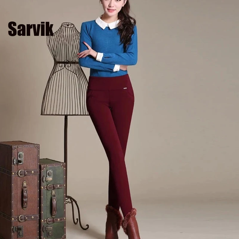 2020 женские узкие брюки с высокой талией флисовые/теплые флисовые штаны бархатные