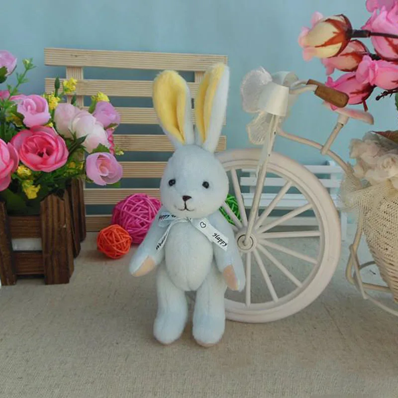 75 шт./лот Kawaii Bunny Плюшевые игрушки цветок кролик мягкие животные Маленькая
