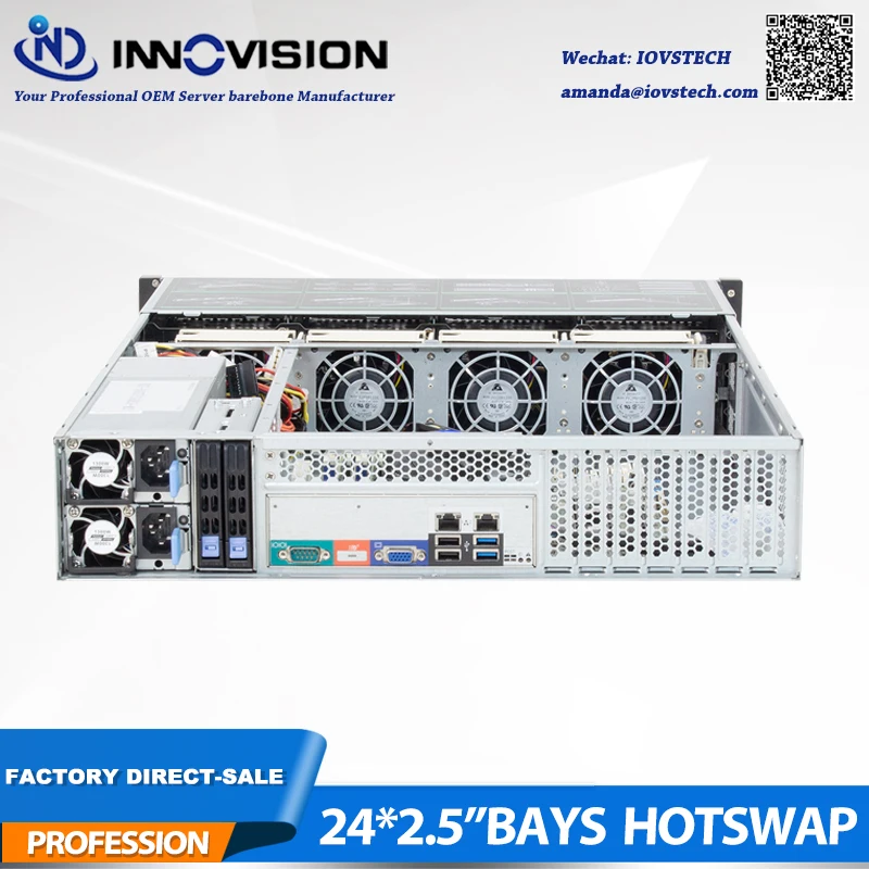 2019 Новый 2U 650 мм 24*2 5 &quotОтсеки HDD hotswap сервер стойка шасси с 12 Гб Mini HD backplane Поддержка