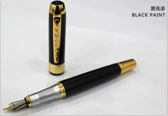 Jinhao 250 Гладкий зажим для шампанского и серебра 0,5 мм/1,0 мм ручка для каллиграфии высококачественная металлическая авторучка ручки для рождественского подарка - Цвет: U