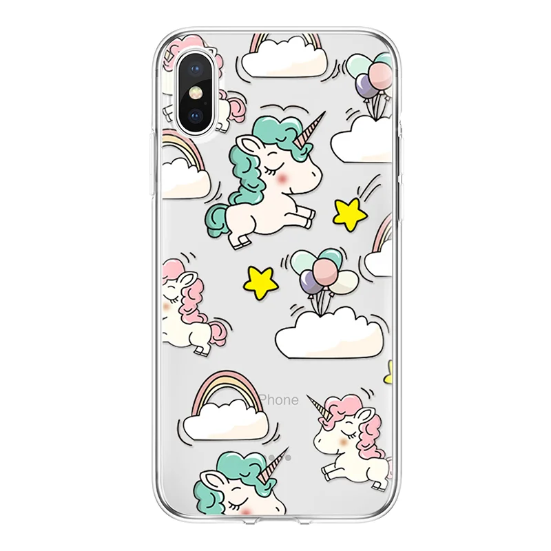 djs-pang Чехол с единорогом для iPhone 11 Pro XS Max XR 5 SE 6 S 7 8 Plus X для Xiao mi Red mi S2 7A K20 Note 5 6 7 8 Pro mi A3 9 SE 9T TPU чехол - Цвет: djs-pang