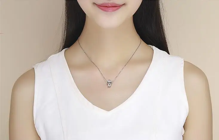 

New Freedom Feather S925 Sterling Silver Beads Korean DIY Simple Bracelet Necklace Accessories Jewelry Making