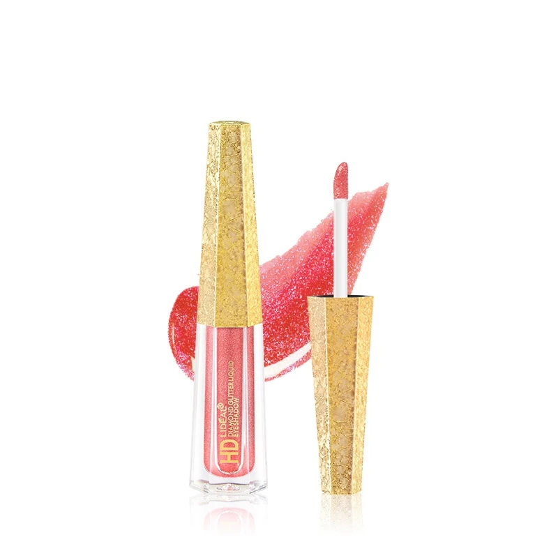 Жидкие блестящие тени для век с бриллиантами водостойкие длительное мерцание