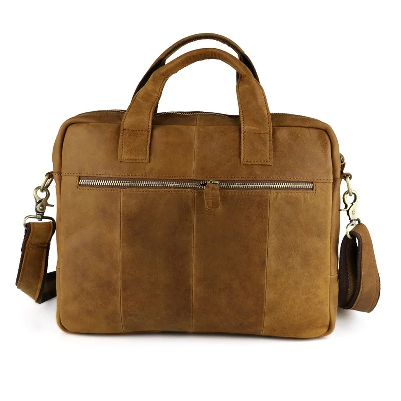 100% Genuine Leather Men Bags Crazy horse Man Handbags Laptop Business Bag Casual Shoulder Messenger Briefcase | Багаж и сумки