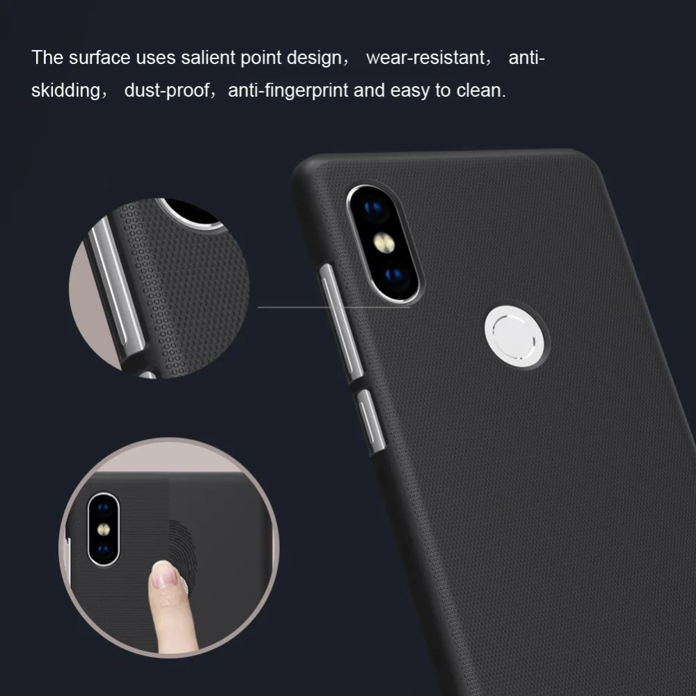 Для Xiaomi Mi x 2s чехол Nillkin матовая жесткая задняя крышка из ПК с подарочным