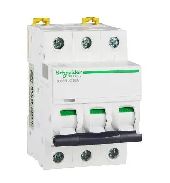 Миниатюрный автоматический выключатель IC65N 3P C63A A9F18363 3P | 63А | C | 6KA IC65